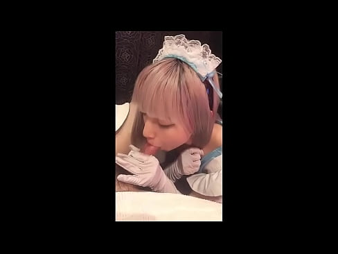 ❤️ Idol Japaneaidd [mayuka], gwisg morwyn Ffrengig, rhan 1, blowjob a jerk i ffwrdd gyda eli ☑Porno wrthon ni ﹏